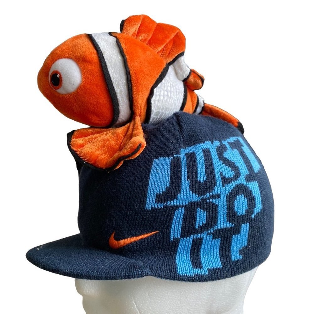Nike Kids Hat Nemo Disney Costume Novelty Just Do It Knit Cap - Picture 7 of 9